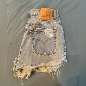 Distressed Levi Shorts